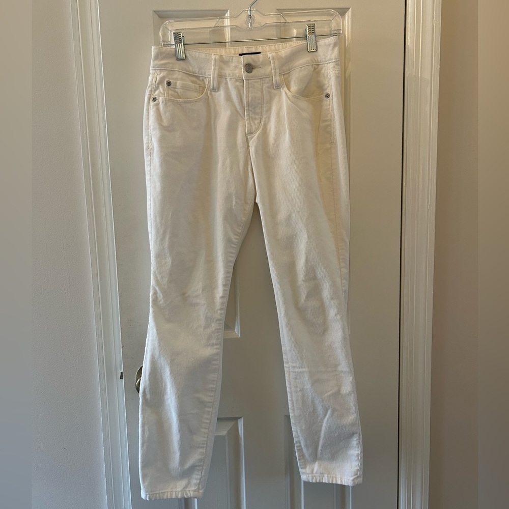 NYDJ Alina Corduroy Winter White Legging Jeans 0P - Picture 1 of 16